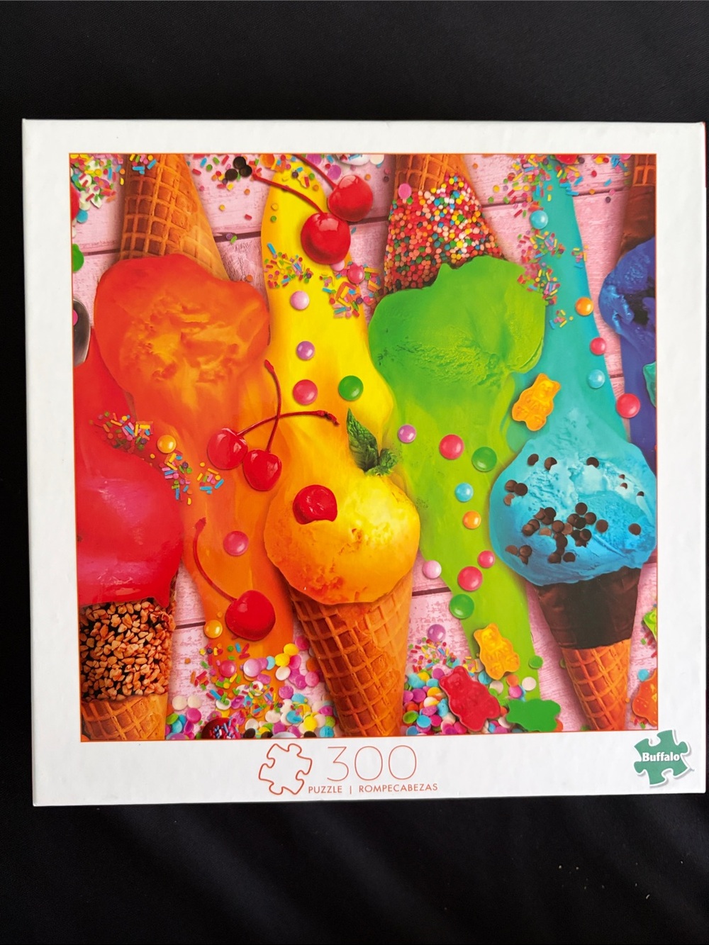 Buffalo - David Bitton Bright Rainbow Ice Cream Cones 300 Piece Puzzle